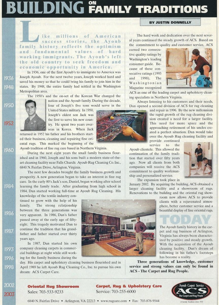 Magazine Article on Ayoub