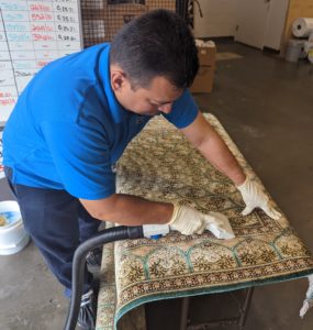 low moisture rug cleaning